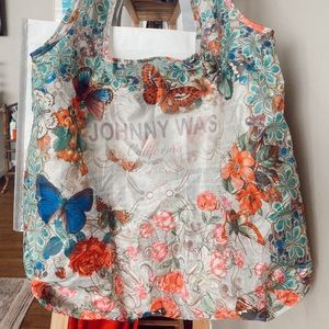 Johnny Was Butterfly Foldable Tote